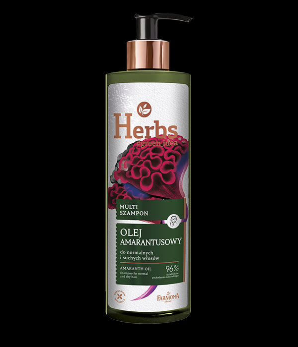 Farmona Herbs - amaranth oil, multi shampoo for normal and dry hair, capacity 400 ml