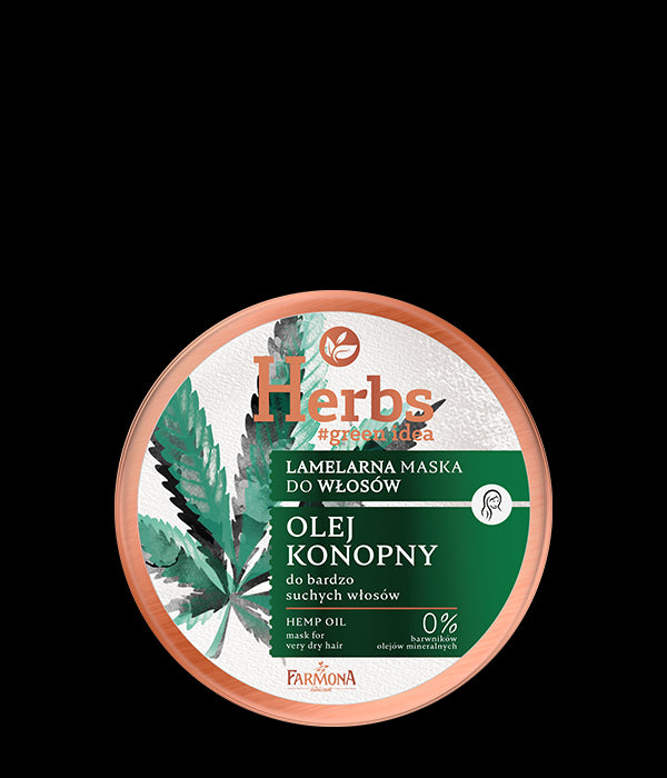 Farmona Herbs - hemp oil, lamellar mask for very dry hair, capacity 250 ml