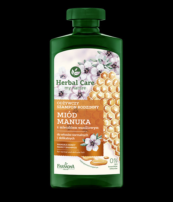 Farmona Herbal Care - HONEY MANUKA, nourishing family shampoo with vanilla milk, volume 500 ml