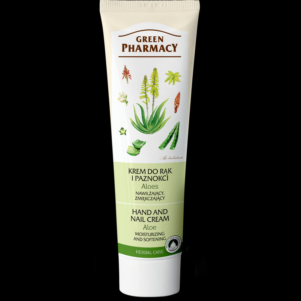 Green Pharmacy Aloe vera - hand and nail cream, moisturizing, softening, capacity 100 ml