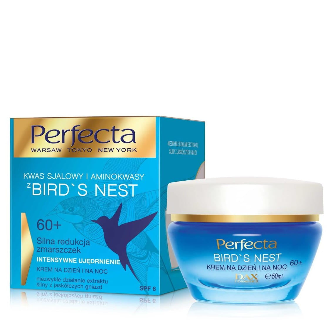 Perfecta Bird's Nest - Strong Wrinkle Reduction, Intensive Firming, Day & Night Cream 60+, Volume 50 ml