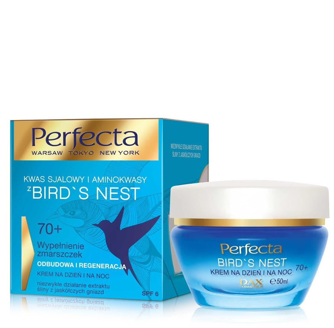Perfecta Bird's Nest wrinkle filler, restoration and regeneration day & night cream 70+, 50 ml