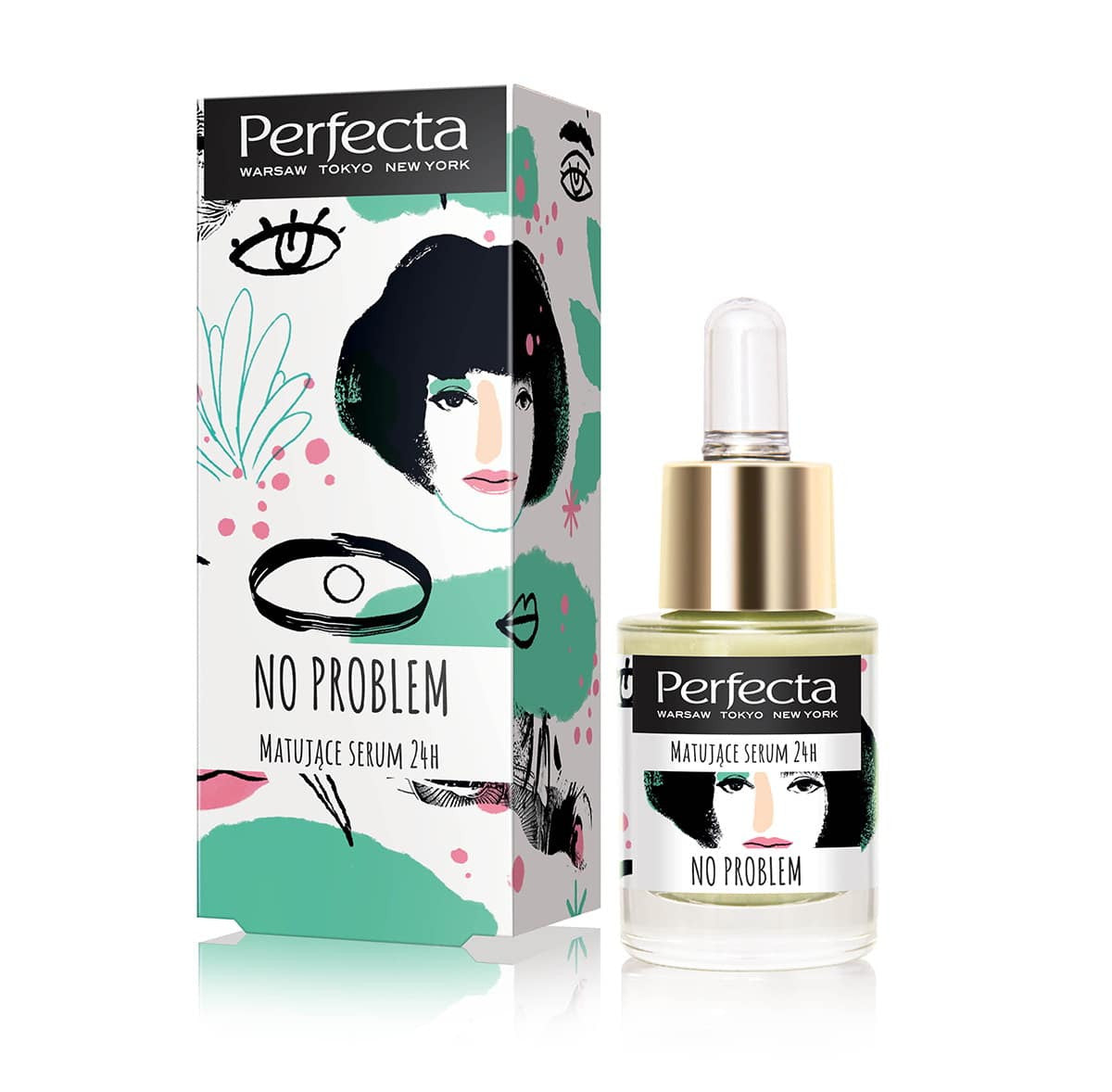 Perfecta No Problem - matujące serum 24h, poj. 15 ml