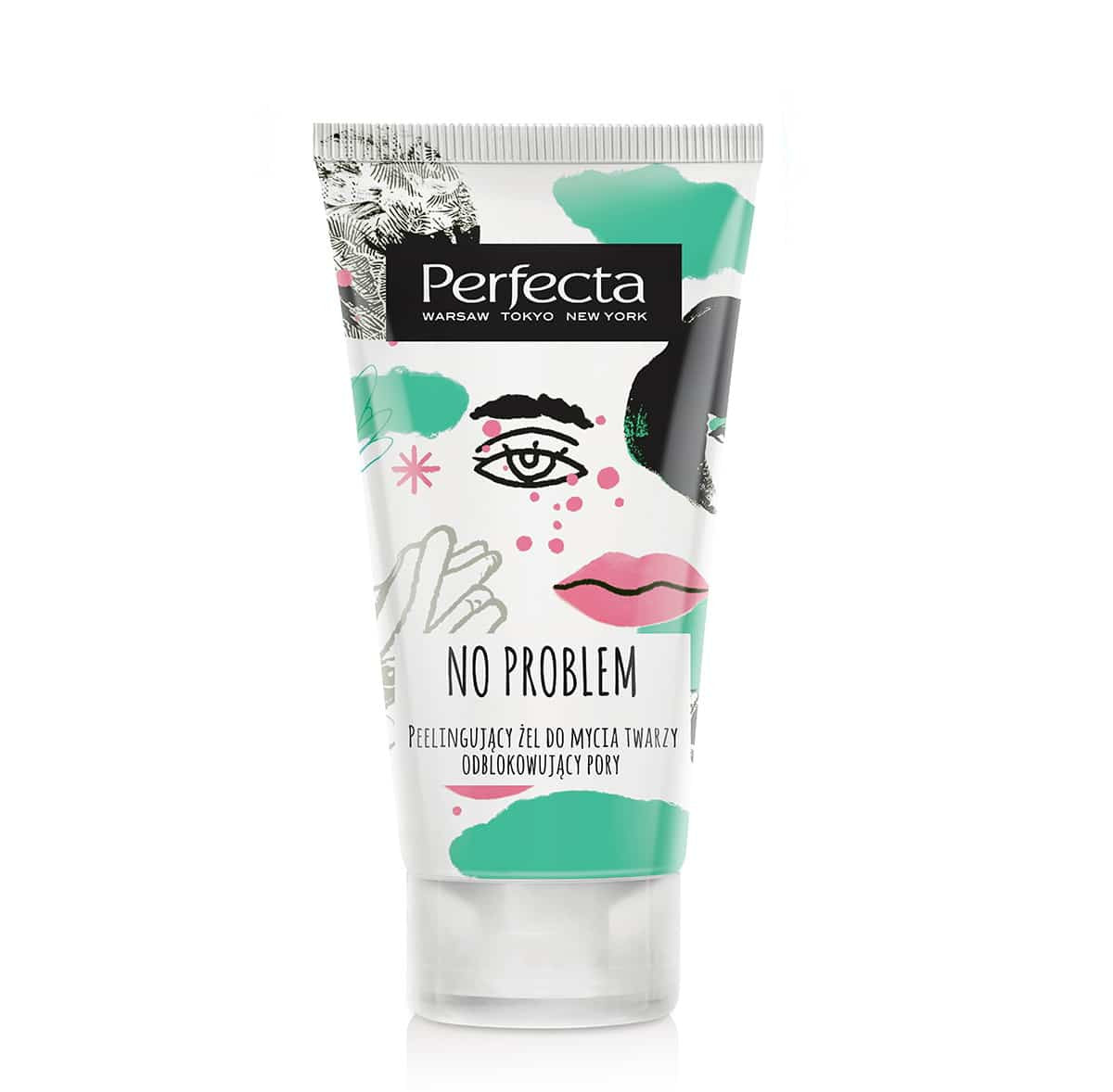 Perfecta No Problem - peelingujący żel do mycia twarzy odblokowujący pory, poj. 150 ml