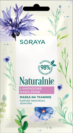 Soraya Naturalnie - Lawendowe Nawilżenie, maska na tkaninie, masa: 17 g