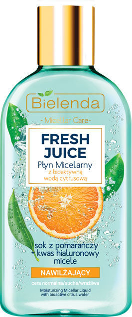 Bielenda FRESH JUICE - Nawilżający płyn micelarny POMARAŃCZA, poj. 100 ml