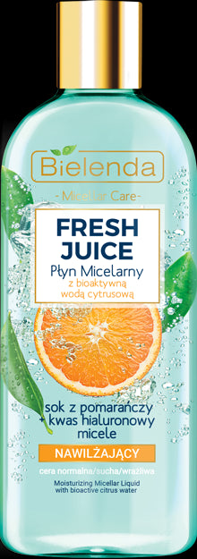 Bielenda FRESH JUICE - Moisturizing Micellar Solution Orange, Volume 500 ml