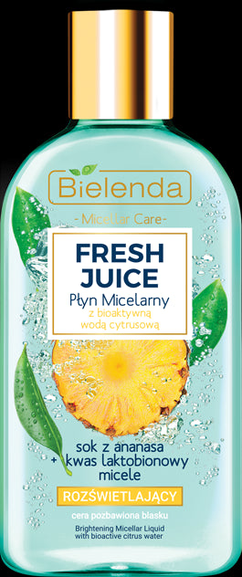 Bielenda FRESH JUICE - Rozświetlający płyn micelarny ANANAS, poj. 100 ml