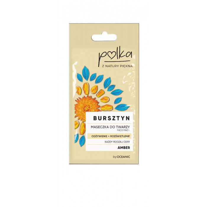 POLKA Bursztyn - Maseczka do twarzy odżywienie+rozświetlenie, poj. 8 ml
