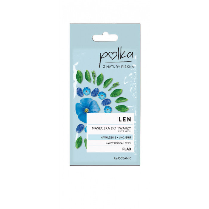 POLKA Len - Maseczka do twarzy nawilżenie+ukojenie, poj. 8 ml