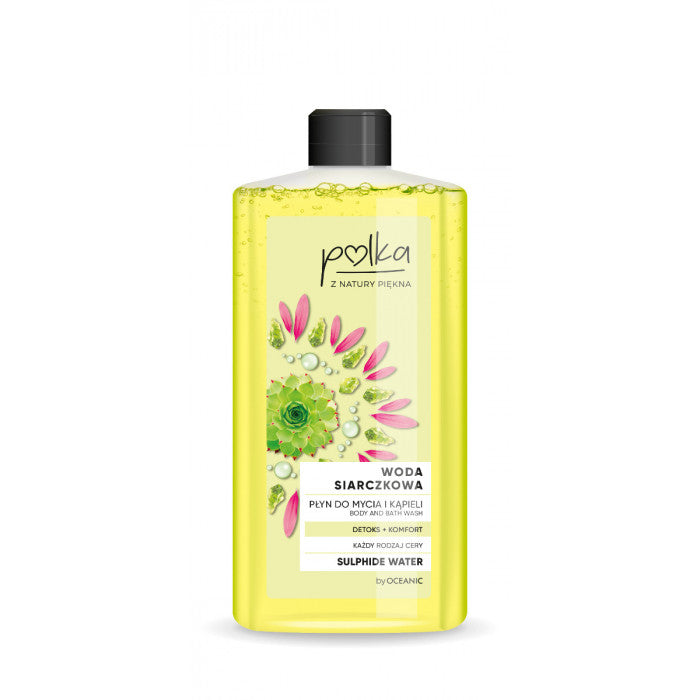 POLKA Woda Siarczkowa - Płyn do mycia i kąpieli detoks+komfort, poj. 400 ml