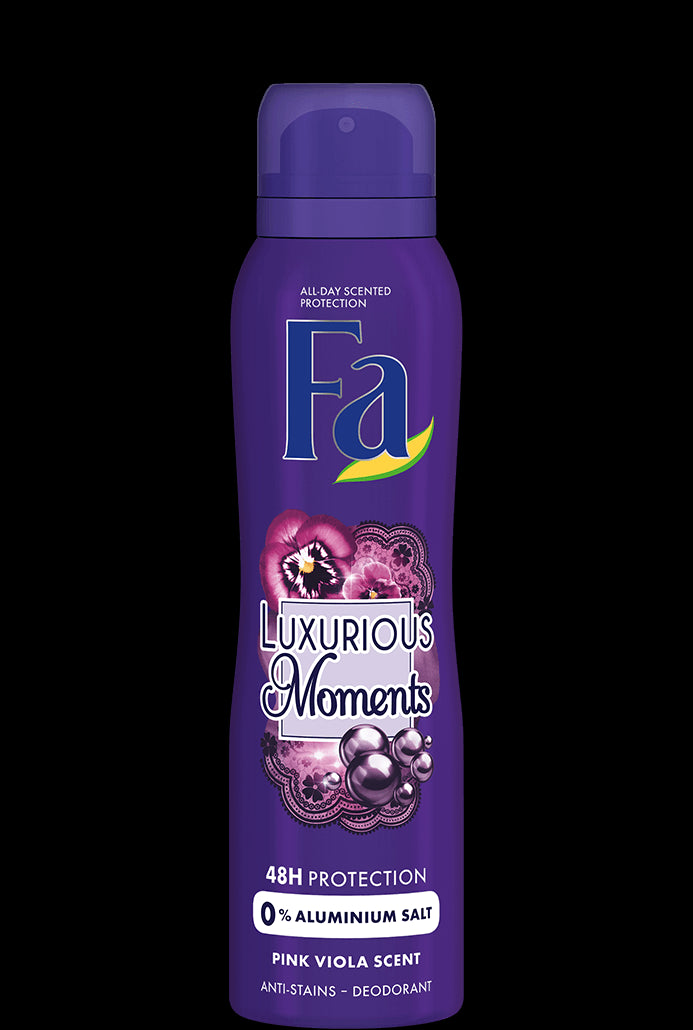 FA MOMENTS - Luxurious Moments, body spray deodorant with rose violet fragrance, 150 ml