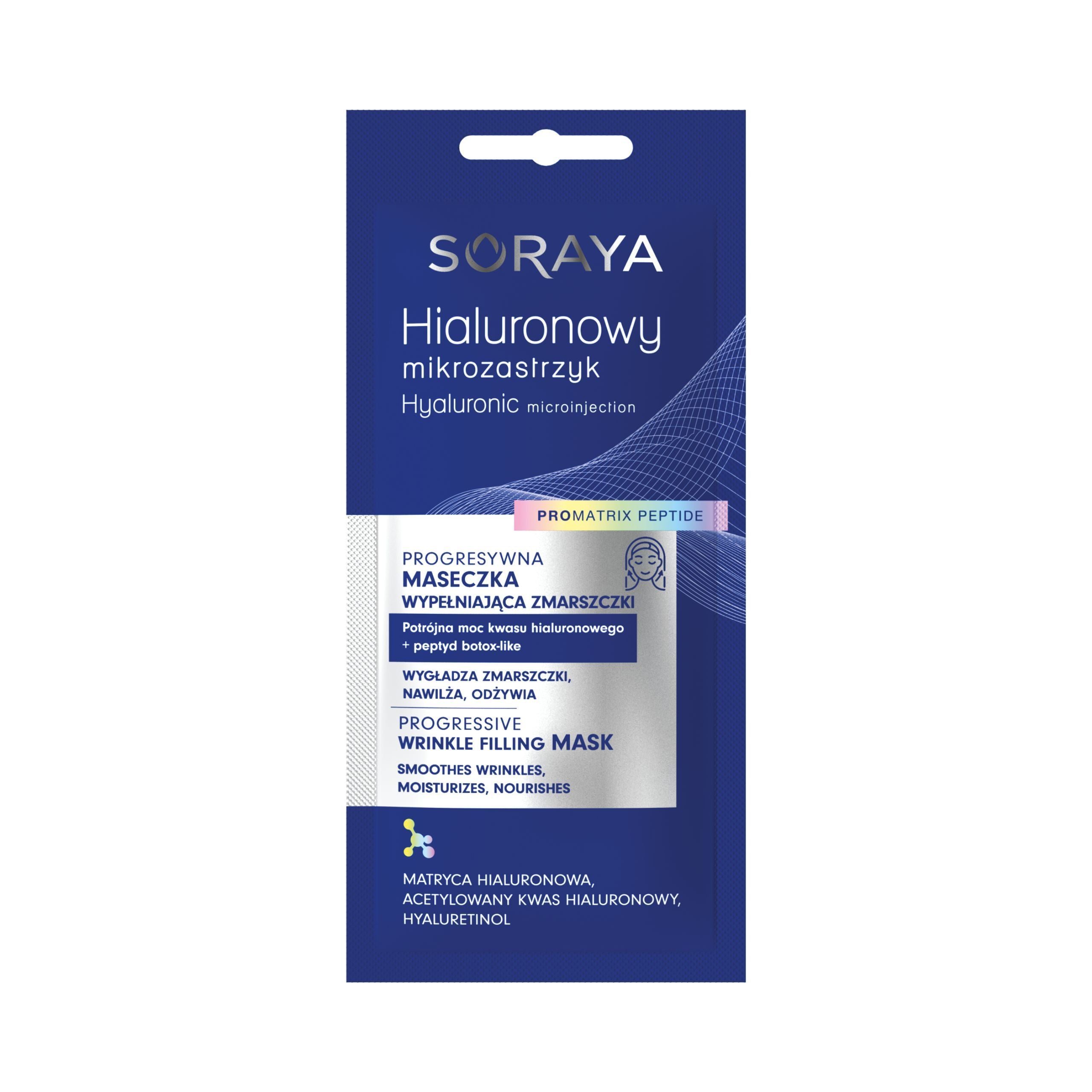 Soraya Hyaluronic Micro-Injection - Progressive Wrinkle-Filling Mask, 0.27 fl oz