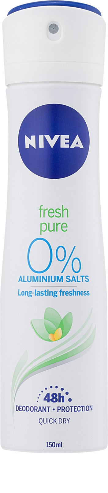 NIVEA Fresh Pure 48 h - Antiperspirant Spray for Women, capacity 150 ml
