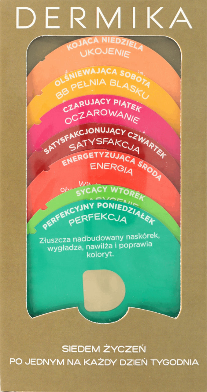 Dermika - Seven Wishes One for Each Day of the Week, 7 x 3 ml face mask set