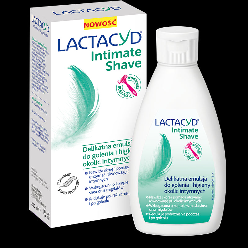 LACTACYD INTIMATE SHAVE - a gentle emulsion for shaving and hygiene of the intimate area. capacity 200 ml