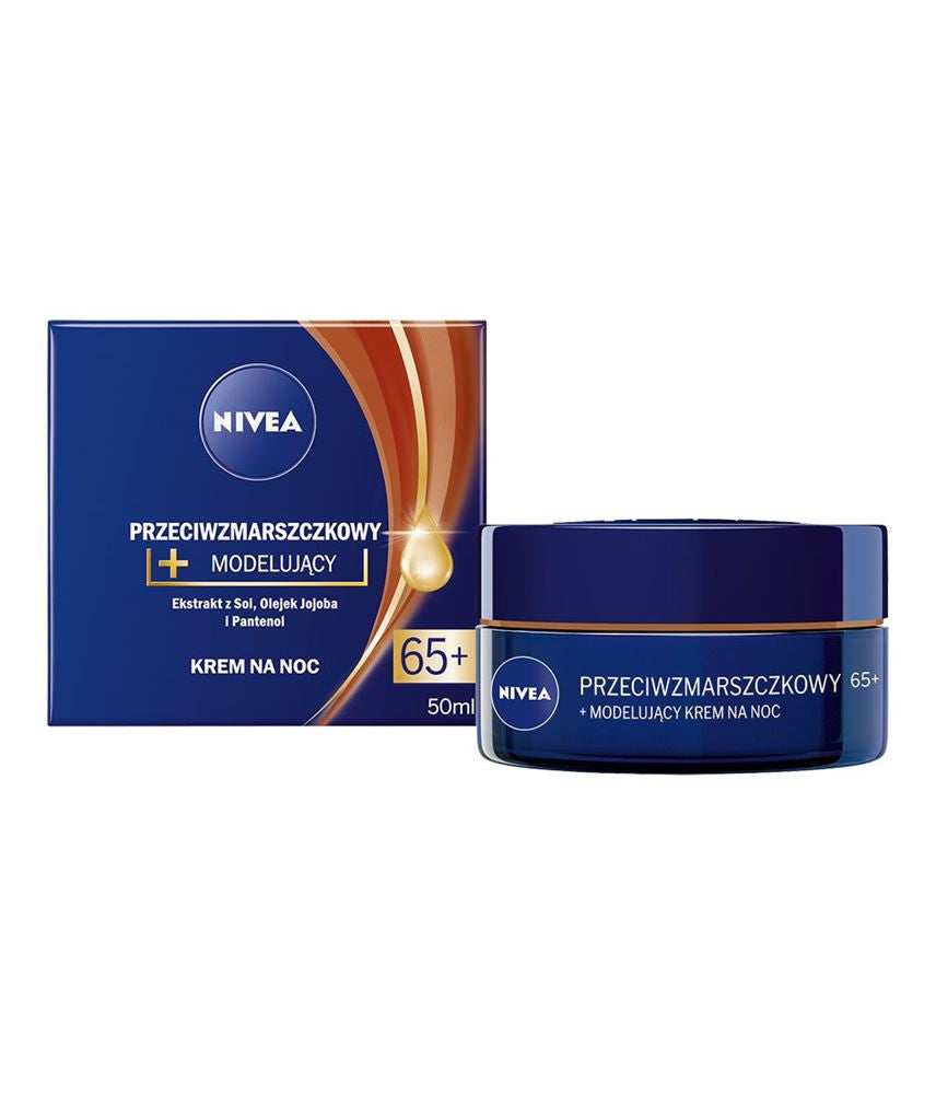 Nivea Anti-wrinkle + Modelling Night Cream 65+, size 50 ml