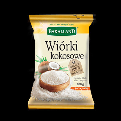 Bakalland - coconut chips, net weight: 100 g