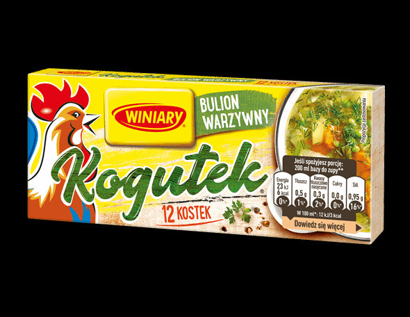 Winiary - bulion warzywny KOGUTEK, 12 kostek, masa netto: 108 g