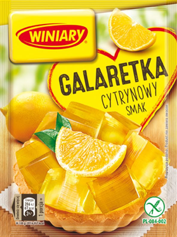 Winiary - lEMON TASTE jelly, net weight: 71 g