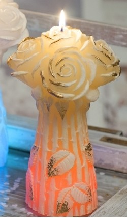 Rose bouquet with diode