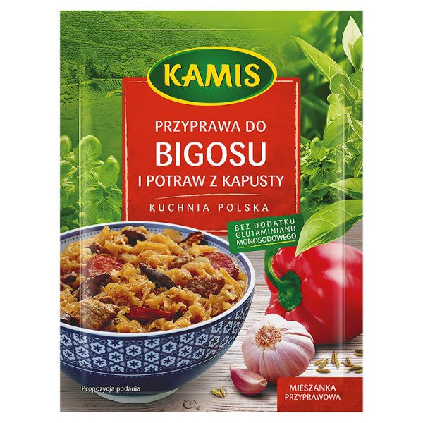 Kamis - seasoning for bigos and cabbage dishes, net weight: 20 g
