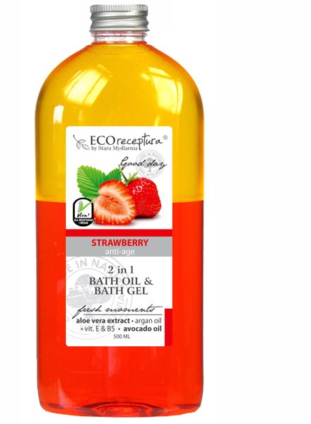 Eco recipe Strawberry - Two-phase oil 500 ml.