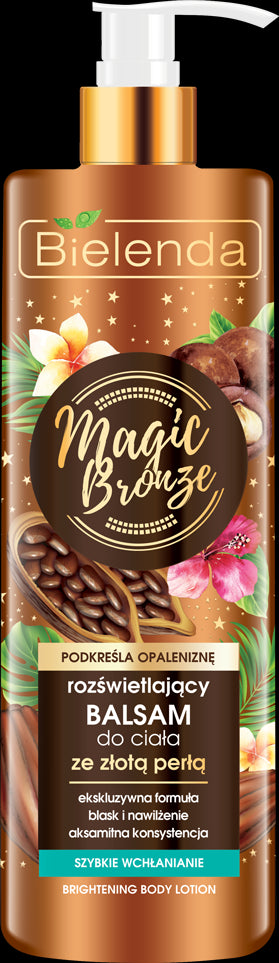 Bielenda MAGIC BRONZE - Illuminating body lotion with golden pearl, 250ml capacity