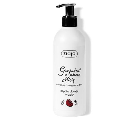 Hygienic grapefruit hand soap with green mint, 270 ml capacity.