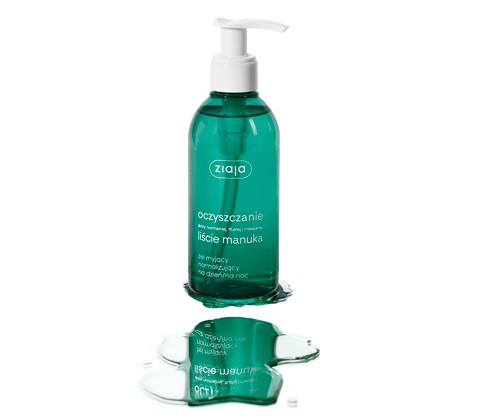 Normalizing manuka leaves day/night washing gel - volume 200 ml.