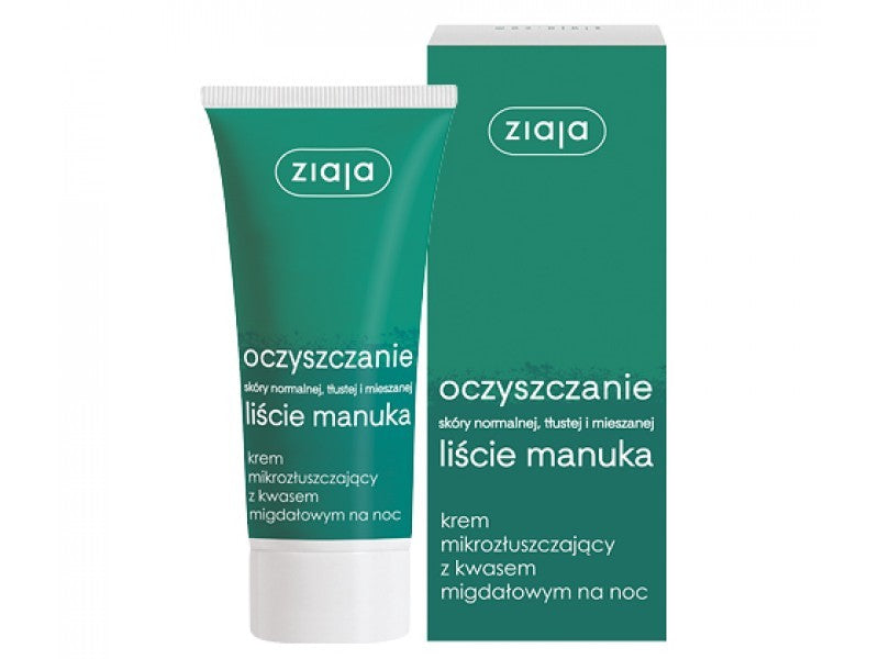 Manuka leaves micro-exfoliating night cream with mandelic acid - capacity 50 ml.