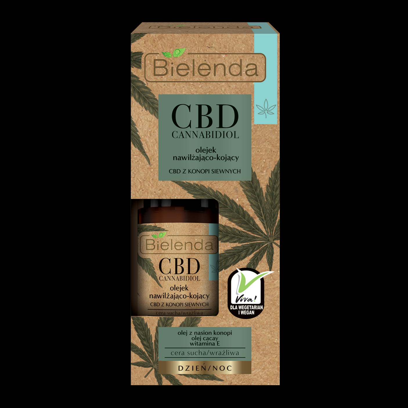 Bielenda CBD Cannabidiol - moisturizing and soothing oil with CBD from hemp seed for dry / sensitive skin, 15 ml