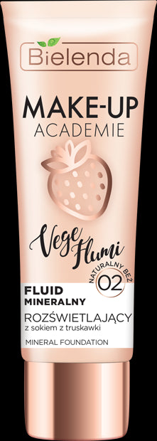 Bielenda MAKE-UP ACADEMIE VEGE FLUMI - Illuminating Mineral Fluid - natural beige 02, capacity 30 g