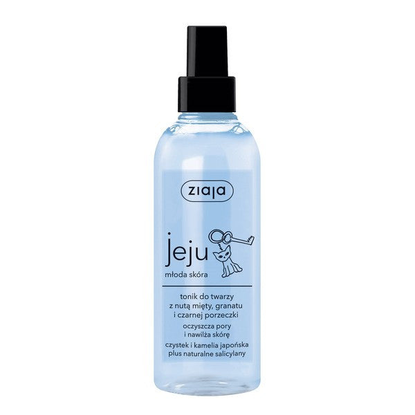 Ziaja jeju young skin - facial tonic with notes of mint, pomegranate and blackcurrant, 200 ml