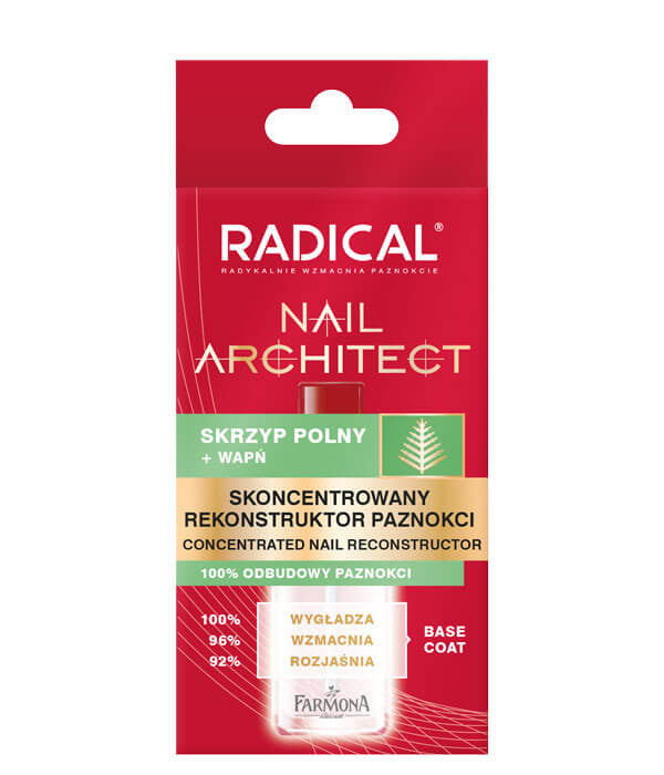 Radical NAIL ARCHITECT - concentrated nail reconstructor, regenerating and smoothing treatment, volume 12 ml