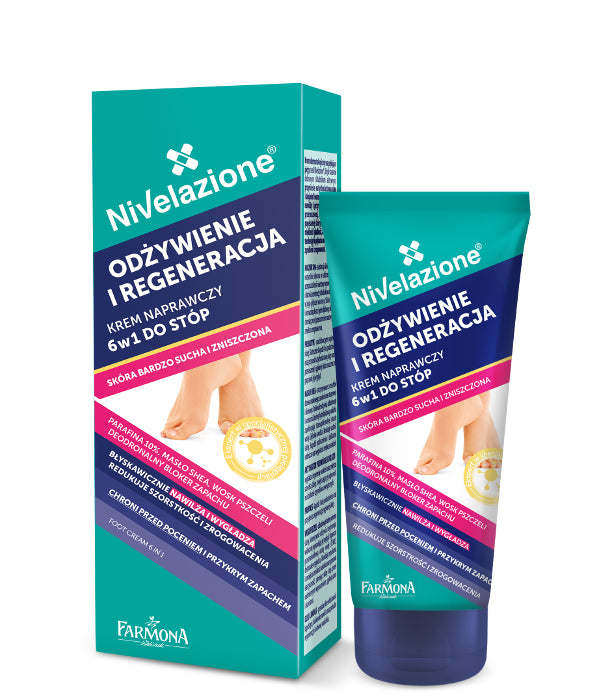 Nivelazione Feet - RECOVERY AND REGENERATION, 6 in 1 repair cream for feet, 75 ml
