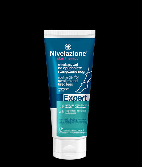 Nivelazione Skin Therapy Expert - chłodzący żel na opuchnięte i zmęczone nogi z kasztanowcem, arniką i hesperydyną, poj. 150 ml