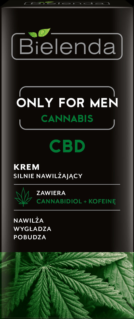 Bielenda ONLY FOR MEN, CANNABIS CBD - strongly moisturizing cream, capacity 50 ml