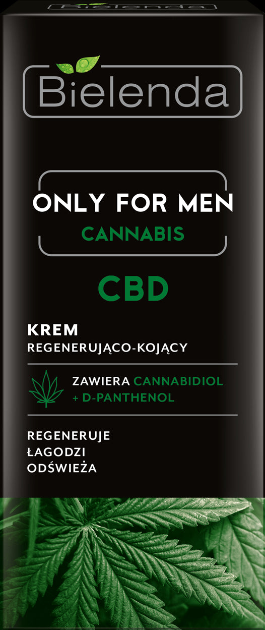 Bielenda ONLY FOR MEN, CANNABIS CBD - regenerating and soothing cream, capacity 50 ml