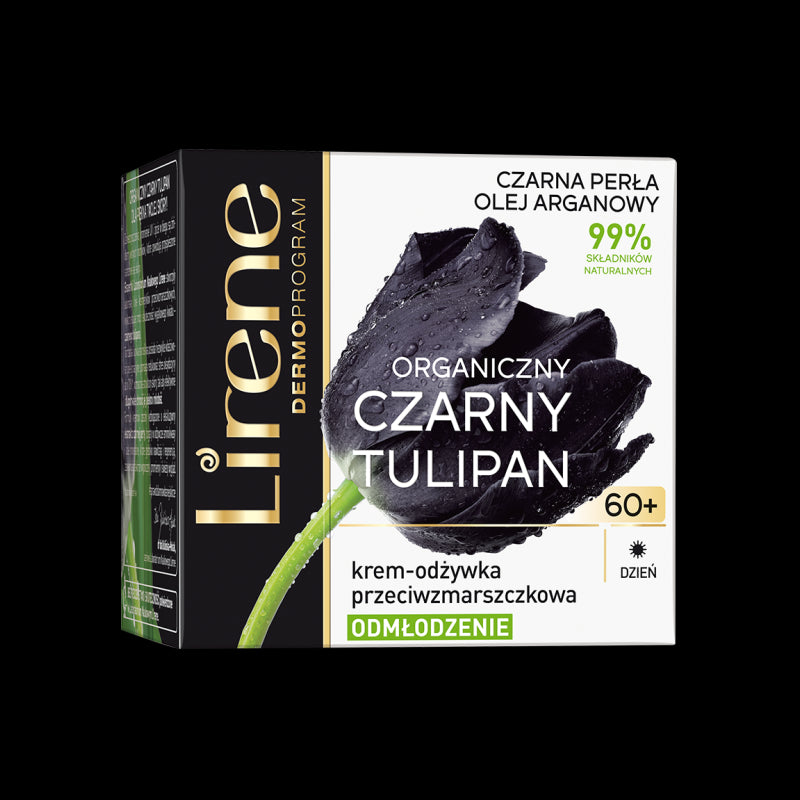 Lirene Black Tulip Face - anti-wrinkle day cream 60+ AMENING, volume 50 ml