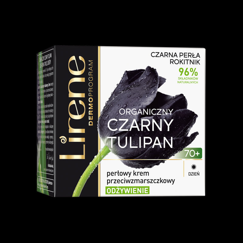 Lirene Black Tulip Face - Pearl anti-wrinkle day cream 70+ Nourishing, 50 ml