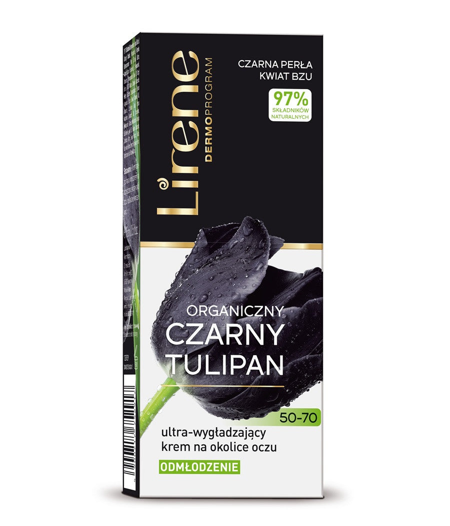 Lirene Black Tulip Face Cream - ultra-smoothing eye contour cream 50-70+ AMENING, size 15 ml