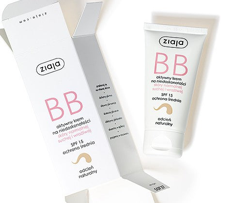 BB cream for normal, dry and sensitive skin, natural shade, 50 ml.