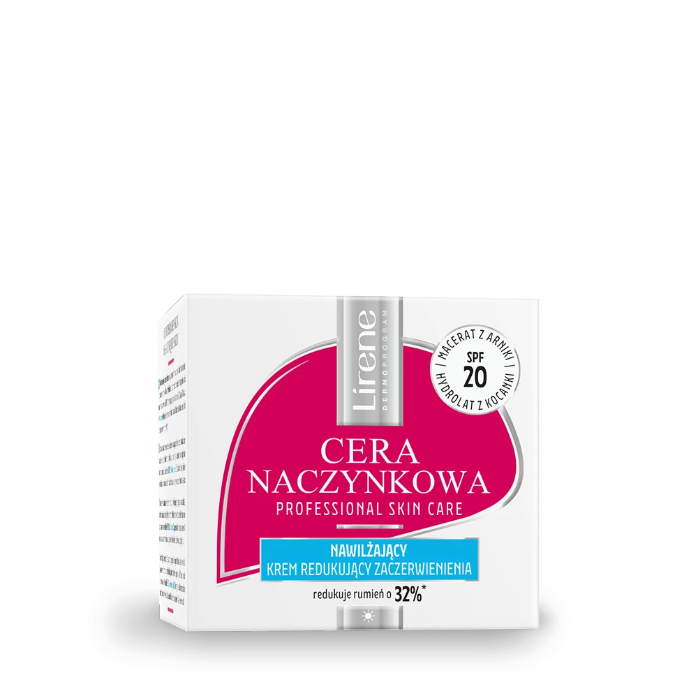 Lirene Redness Control - Hydrating & Discoloration-Reducing Day Cream SPF 20, volume: 1.69 fl oz (50 ml)