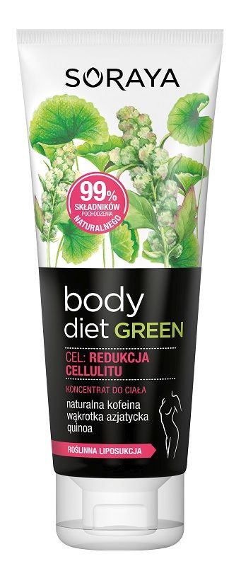 Soraya Body Diet Green - koncentrat do ciała Redukcja, Cellulitu, poj. 200 ml