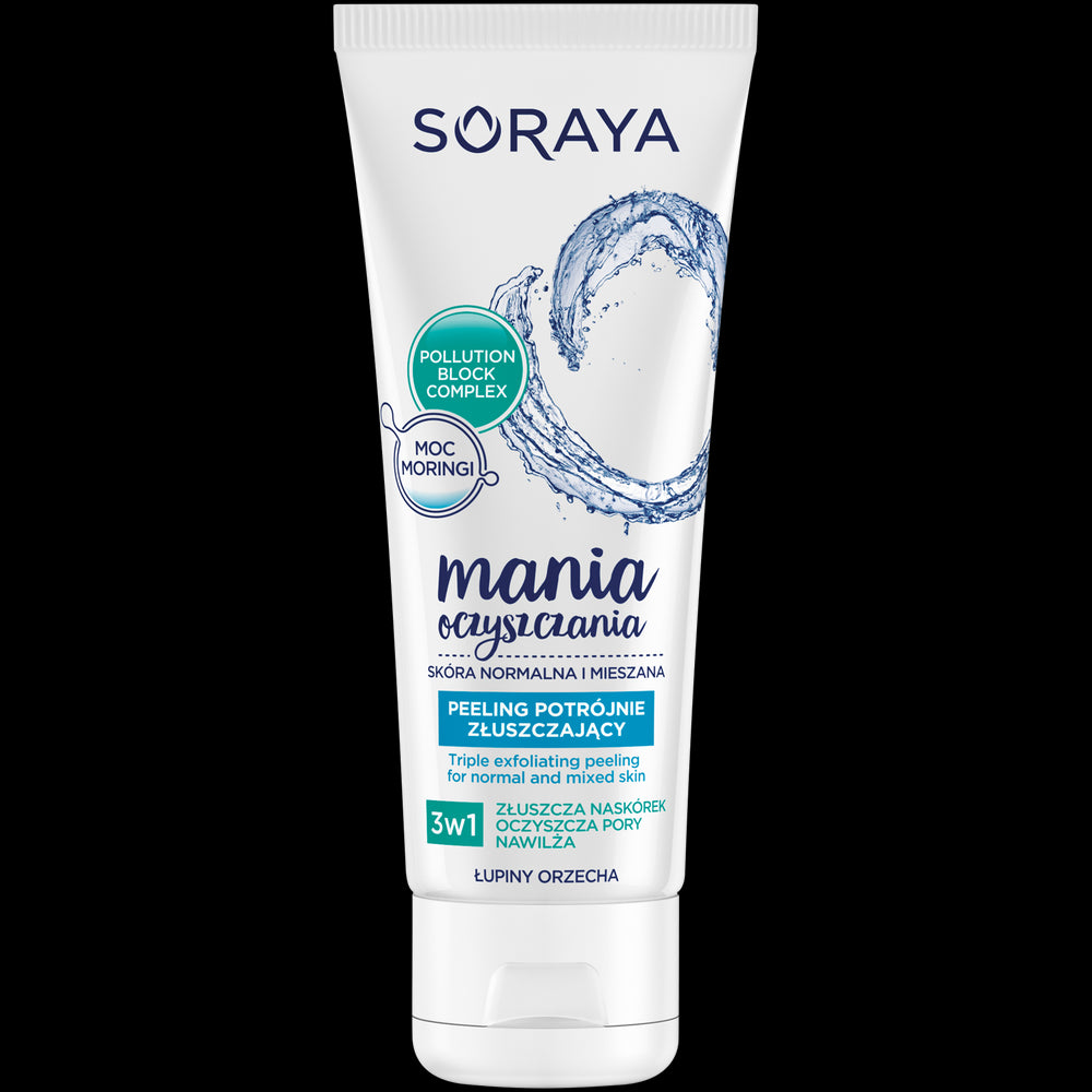 Soraya CLEANSING MANIA - triple peeling for normal and combination skin, 75 ml