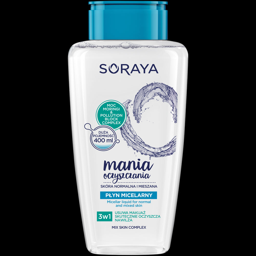 Soraya Cleansing MANIA Micellar lotion for normal and combination skin, 400 ml