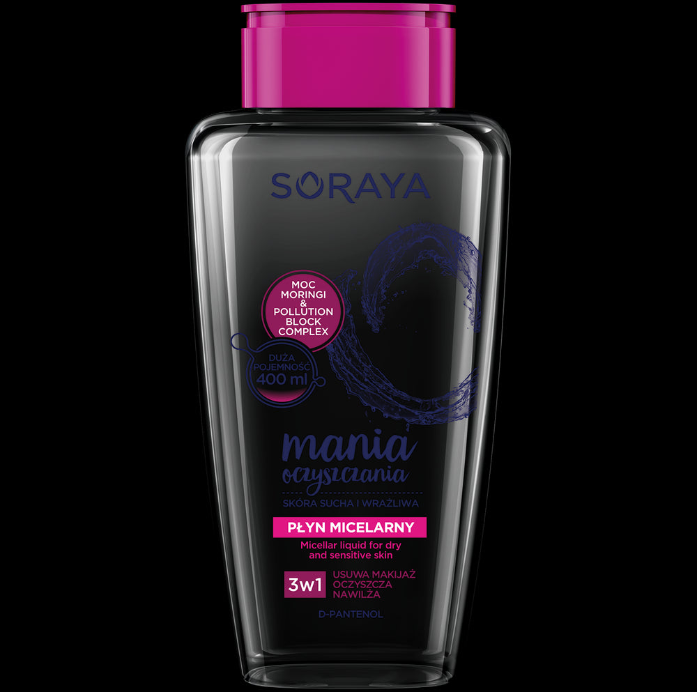 Soraya Cleansing MANIA Micellar lotion for dry and sensitive skin, 400 ml