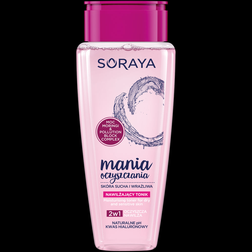 Soraya Cleansing MANIA - moisturizing tonic for dry and sensitive skin, 200 ml