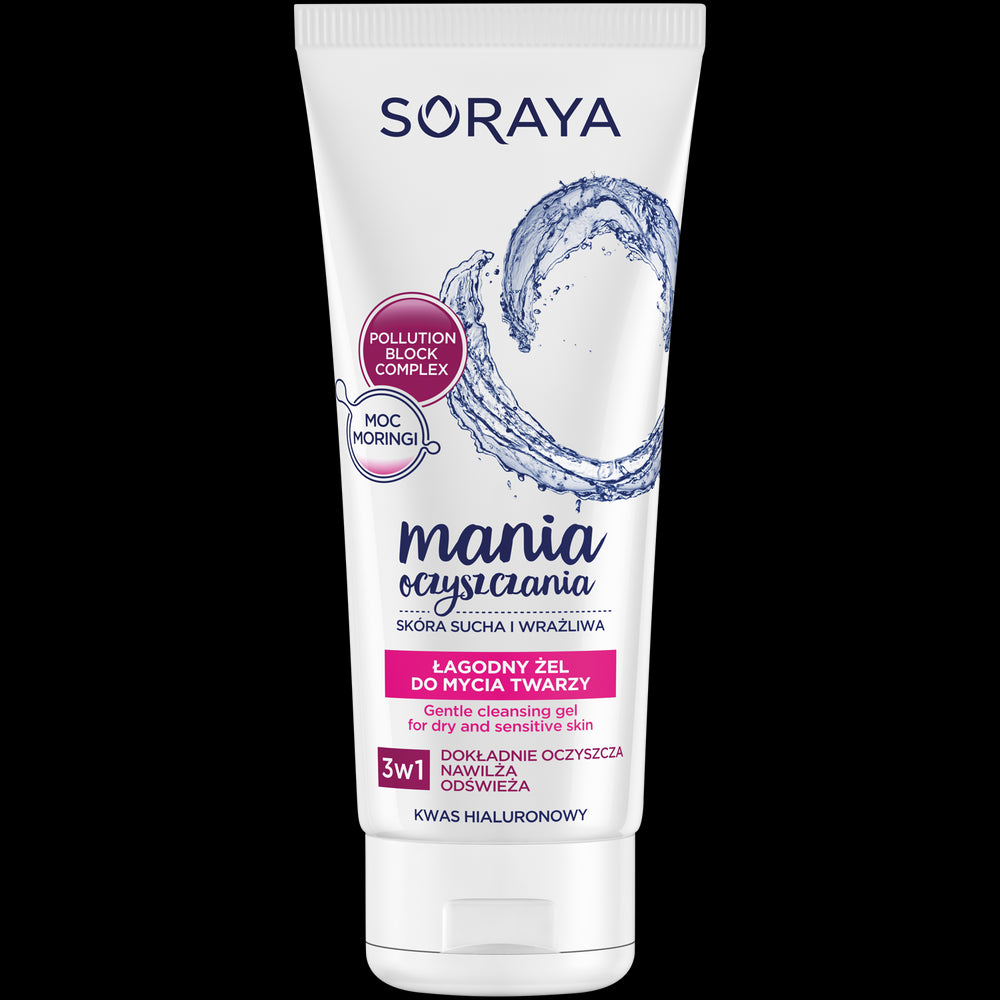 Soraya Cleansing MANIA - mild facial cleansing gel for dry and sensitive skin, 150 ml